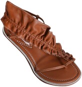 Thumbnail for your product : Zimmermann Skinny Strap Ruffle Heel