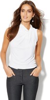 Thumbnail for your product : New York and Company Drape-Front Knit Blouse
