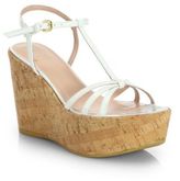 Thumbnail for your product : Stuart Weitzman Velocity Cork Wedge Sandals