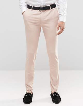 ASOS Super Skinny Trousers In Pink