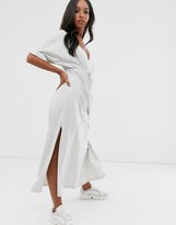 Thumbnail for your product : ASOS DESIGN drawstring waist maxi dress