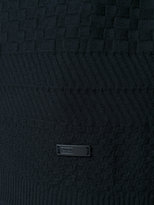 Thumbnail for your product : Armani Collezioni check pattern roll neck sweater