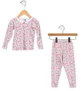 Thumbnail for your product : Petit Bateau Girls' Floral Print Pajama Set