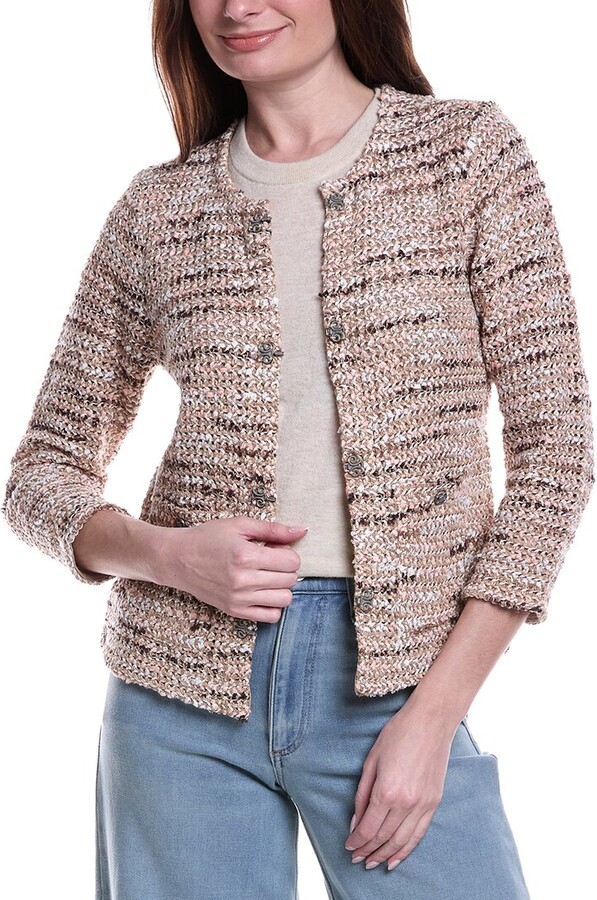 Nic+Zoe Tonal Mix Knit Jacket