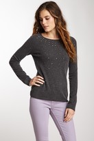 Thumbnail for your product : In Cashmere Jeweled Merino Wool Blend Sweater