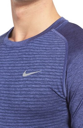 Nike Men's Slim Fit Knit Trim Dri-Fit Running T-Shirt