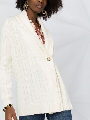 Etro Cable-Knit Cashmere Cardigan