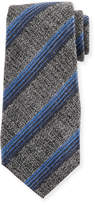 Thumbnail for your product : Kiton Variegated Stripe Wool/Silk Tie, Gray