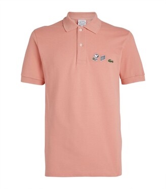 pink lacoste shirt
