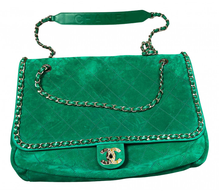 pharrell green chanel bag