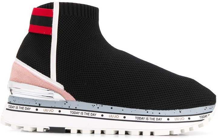 Liu Jo Maxi Alexa high-top sneakers - ShopStyle