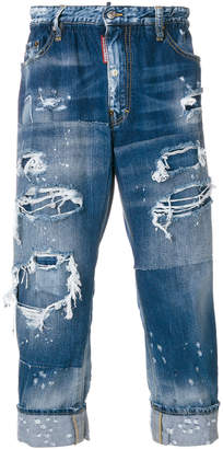 DSQUARED2 distressed slack fit jeans