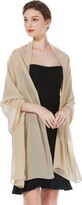 Thumbnail for your product : BEAUTELICATE Chiffon Shawl and Wraps Lightweight Scarfs Stole Silk Feeling Sheer Cover Up For Women Summer Wedding Bridesmaids Evening(Widen - Pale Pink)