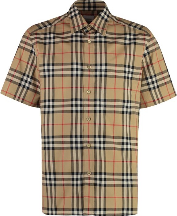 Burberry Checked Short-Sleeved Shirt