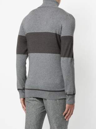 GUILD PRIME striped turtleneck sweater