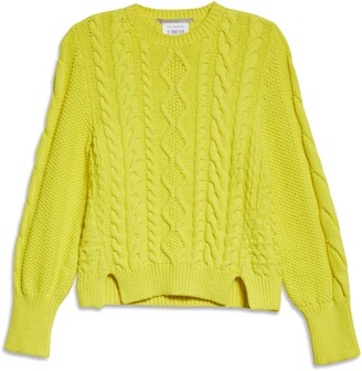 Stella McCartney Aran Organic Cotton Blend Crop Sweater