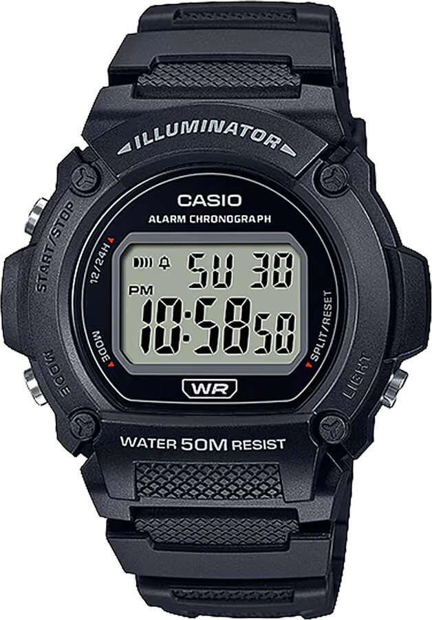 Casio Digital Daily Alarm Watch, Men's, Blue