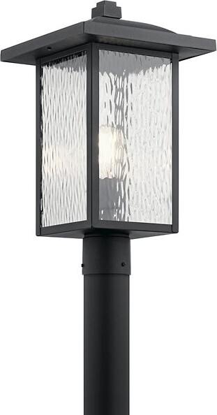 Kichler Capanna Outdoor Post Lantern in Black, Wet-Rated