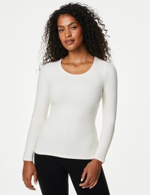 M&S Collection Heatgen Max™ Thermal Fleece Long Sleeve Top - ShopStyle