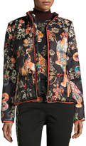 Thumbnail for your product : Etro Tiger-Print Quilted Puffer Jacket, Ivory