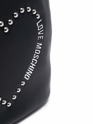 Love Moschino Studded Leather Backpack