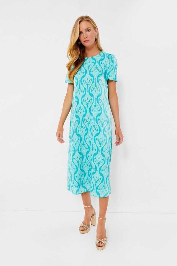Hyacinth House Turquoise Print Farah Maxi Dress - ShopStyle