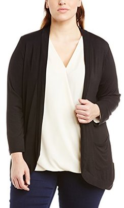 Inspire by New Look Women's Jersey Drop Pocket Long Sleeve Cardigan