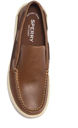 Sperry Convoy Slip-On Leather Boat Shoe - Wide Width Available