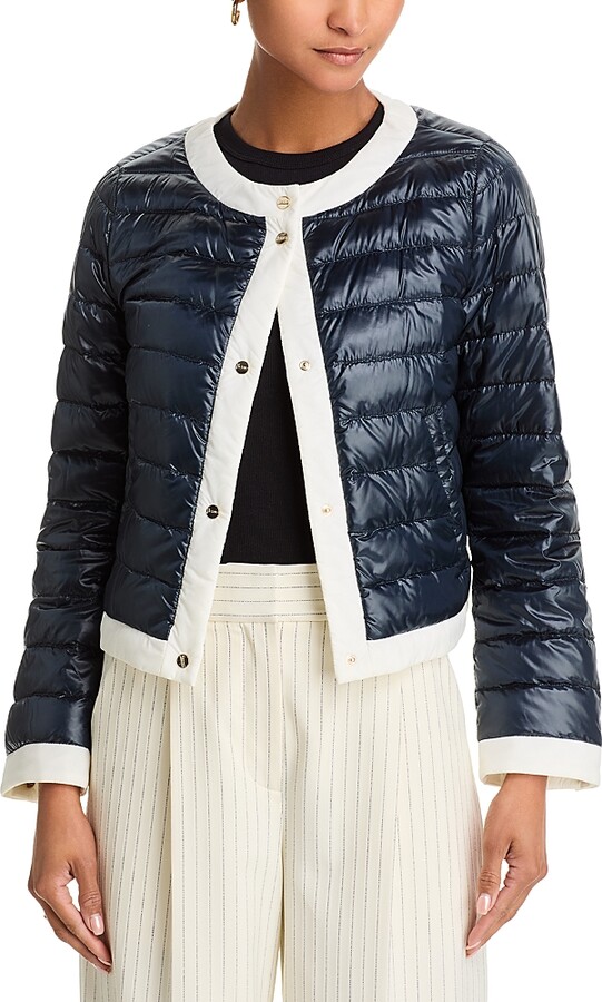 Herno Matte Trim Quilted Short Jacket