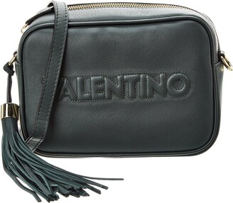 Valentino By Mario Valentino Kiki Rock Leather Shoulder Bag In Grey