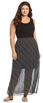 Thumbnail for your product : Vince Camuto Woman Chiffon-Overlay Maxi Dress