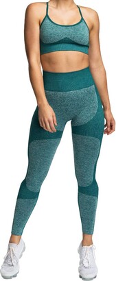 SUPJADE Buscando Womens Workout Sets 2 Piece High Waist Compressive Seamless Leggings Workout Clothes Sets for Women