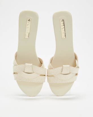 Billini Women's White Flat Sandals - Peppa - Size 10 at The Iconic