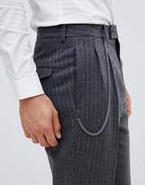 Thumbnail for your product : Twisted Tailor tapered fit pant with pleat in pinstripe