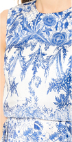 Thumbnail for your product : Marchesa Notte Sleeveless Printed Organza Cocktail Dress