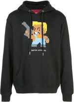 Thumbnail for your product : Mostly Heard Rarely Seen 8-Bit Downtown Johnny Blaze pixelated hoodie