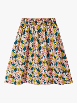 Boden Georgia Tree Toucan Print Skirt, Milkshake/Multi