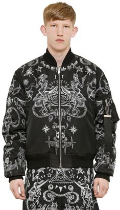 Givenchy Printed Reversible Nylon Bomber Jacket