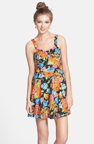 Thumbnail for your product : Painted Threads Floral Print Skater Dress (Juniors)