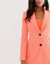 Thumbnail for your product : ASOS DESIGN fluro pink suit blazer