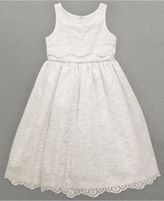 Thumbnail for your product : Jayne Copeland Girls' Lace Overlay Flower Girl Dress