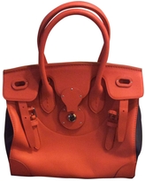 Thumbnail for your product : Ralph Lauren Black Label Orange Leather Handbag