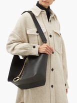 Thumbnail for your product : See by Chloe Gaia Suede And Grained-leather Shoulder Bag - Womens - Black