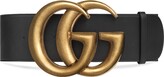 Thumbnail for your product : Gucci Wide leather belt with Double G