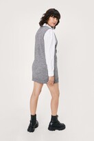 Thumbnail for your product : Nasty Gal Womens V Back Soon Knitted Mini Dress