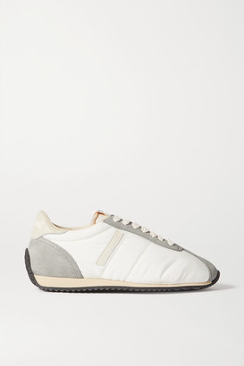 RE/DONE 70s Runner Suede And Leather-trimmed Shell Sneakers