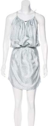 Malo Sleeveless Silk Midi Dress