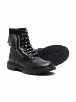 Thumbnail for your product : Twinset Kids Fringe-Trimmed Boots