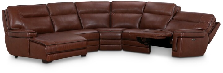 Leather Chaise The World S, Abbyson Living Breckinridge Top Grain Leather Power Reclining Sofa