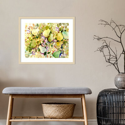 Red Barrel Studio Pears by Neela Pushparaj - Single Picture Frame Print